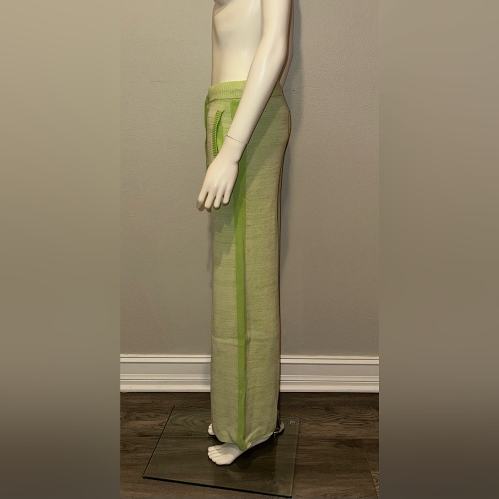Live the Process “Marl” matcha green knit lounge casual pants w pockets XS - Picture 9 of 10